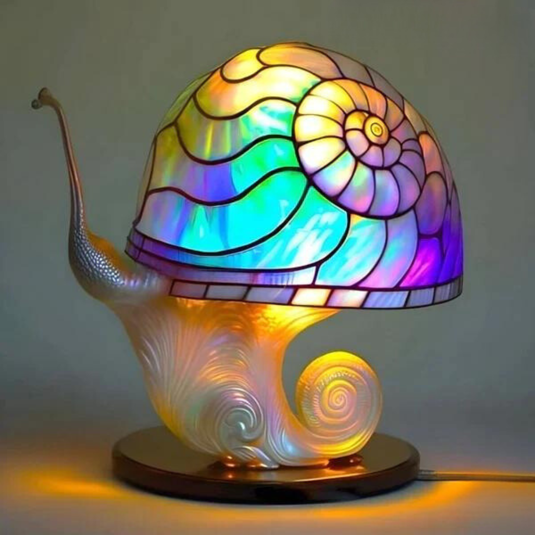 Decoratieve Paddenstoellamp in Bohemien Stijl met Warm Licht Slak 15cm