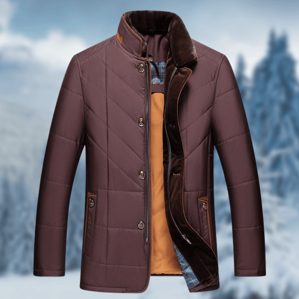 Winterjas Moderne Verfijnde Luxe Voor Heren Luxe Moderne - Winterjas Heren Rood