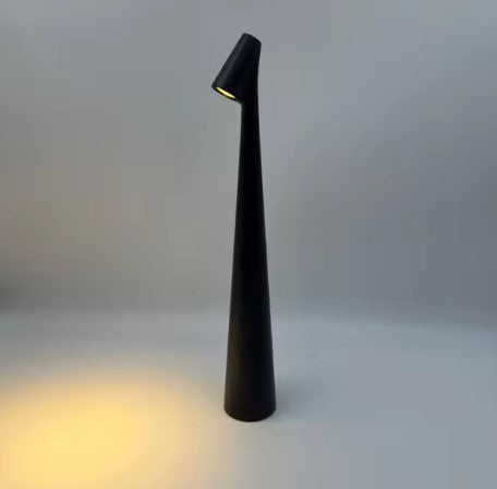 Draadloze Oplaadbare Tafellamp 35 cm met Aanraakfunctie en Dimbaarheid zwart 35cm