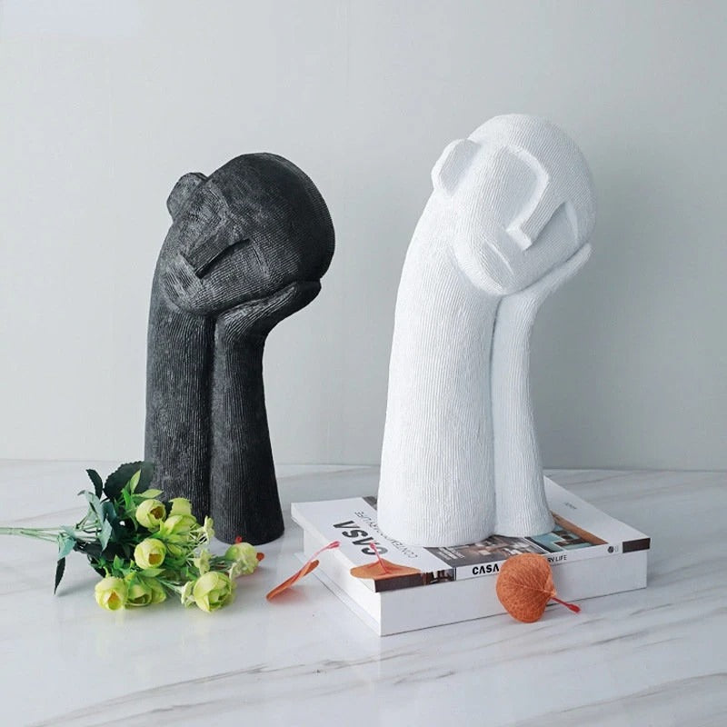 Asymmetrie Beeldje Van Hars Voor Modern Interieurdecoratie
