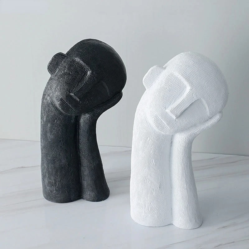Asymmetrie Beeldje Van Hars Voor Modern Interieurdecoratie