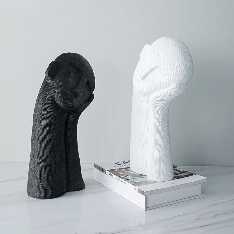 Asymmetrie Beeldje Van Hars Voor Modern Interieurdecoratie