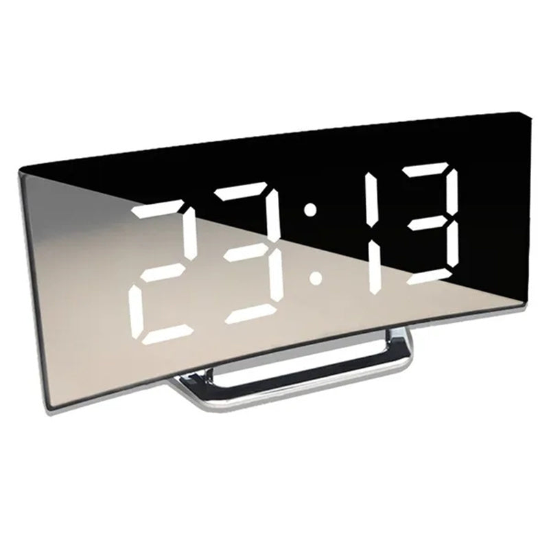 Minimalistische Digitale Wekker Voor Moderne Elegantie Wit