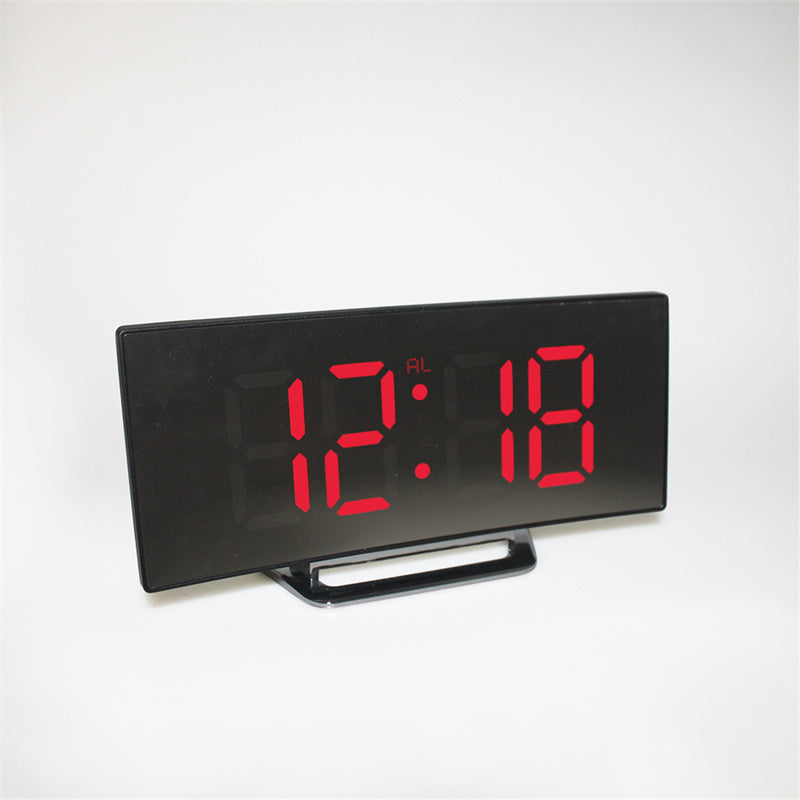 Minimalistische Digitale Wekker Voor Moderne Elegantie Rood