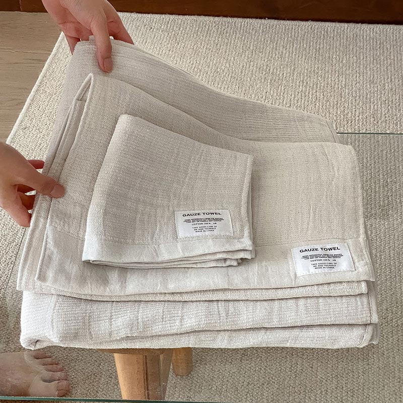 Ademend Gaas Handdoek Voor Baby Zacht En Absorberend Wit