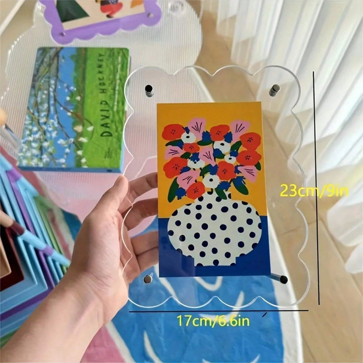 Elegante Acryl Fotolijst 17 cm x 23 cm Met Magnetische Sluiting Transparant