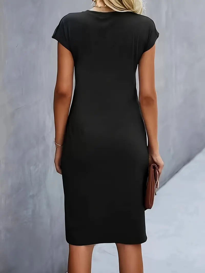 Katrien – Tijdloze Midi Jurk – Elegant en Comfortabel