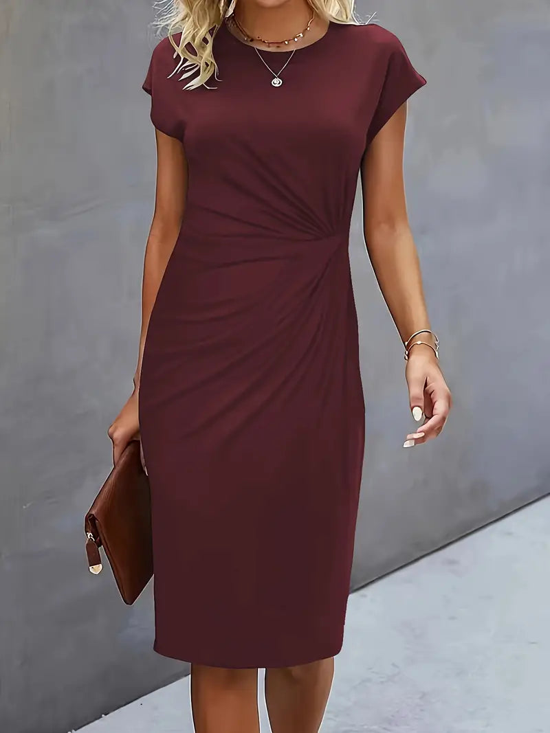 Katrien – Tijdloze Midi Jurk – Elegant en Comfortabel