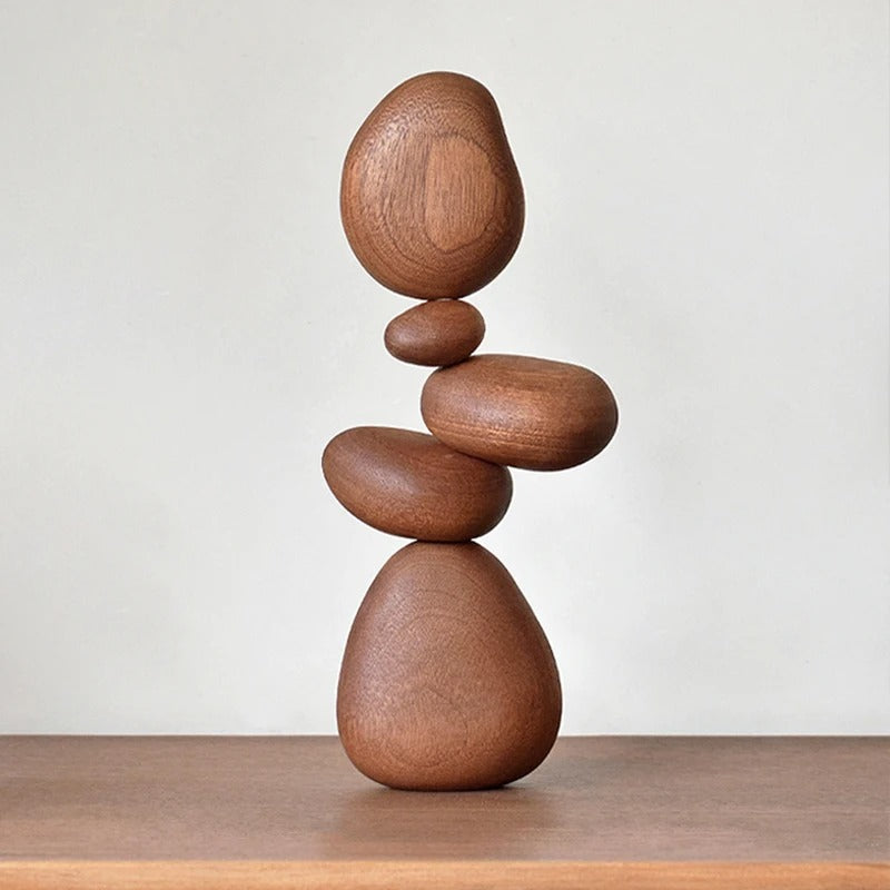 Steenvormige Houten Decoratie Voor Modern Interieur