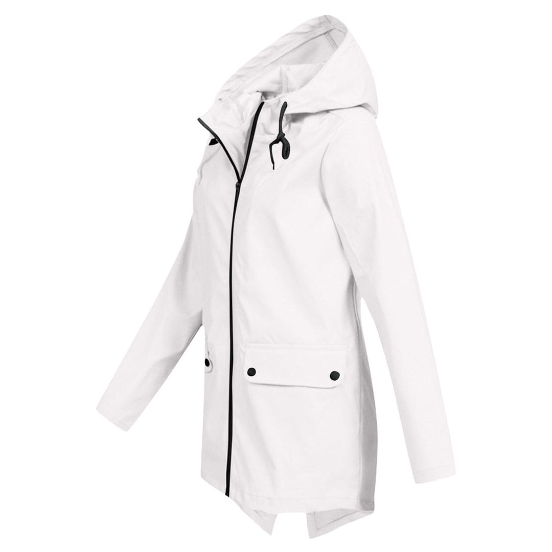 Dames Regenjas met Capuchon - Lichtgewicht, Waterdicht & Ademend