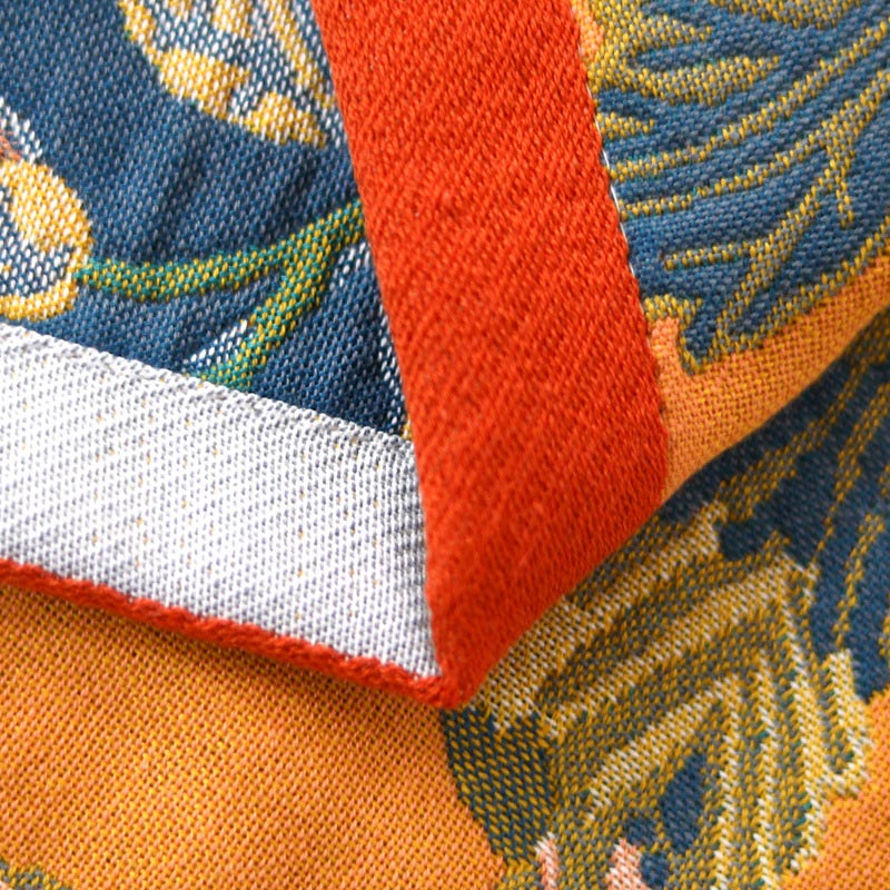 Felgekleurde Hibiscus Omkeerbare Badhanddoek Voor Baby