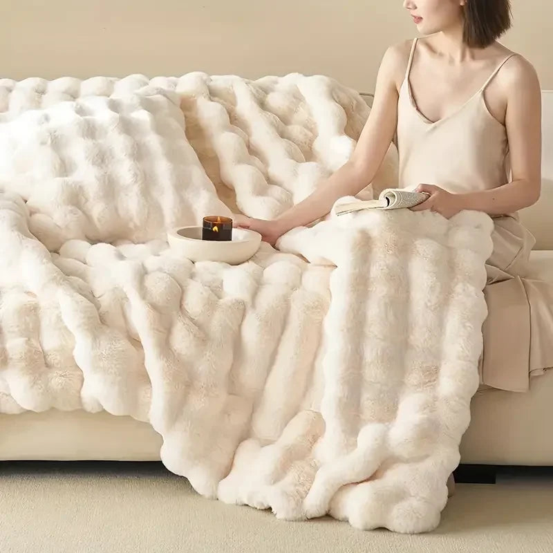 Dubbelzijdige Imitatiebont Deken Voor Luxe Comfort