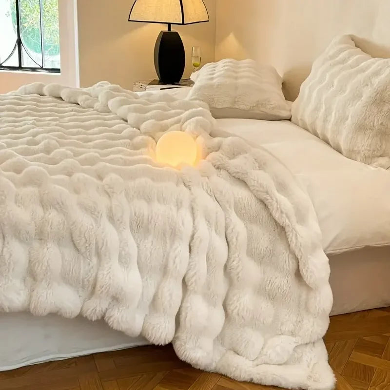 Dubbelzijdige Imitatiebont Deken Voor Luxe Comfort
