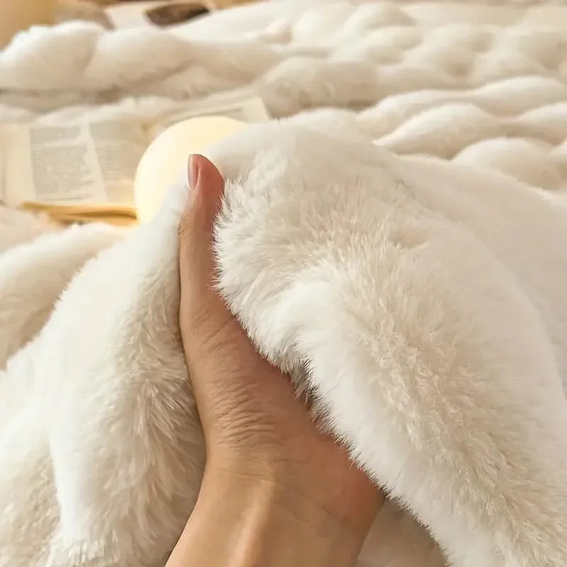 Dubbelzijdige Imitatiebont Deken Voor Luxe Comfort