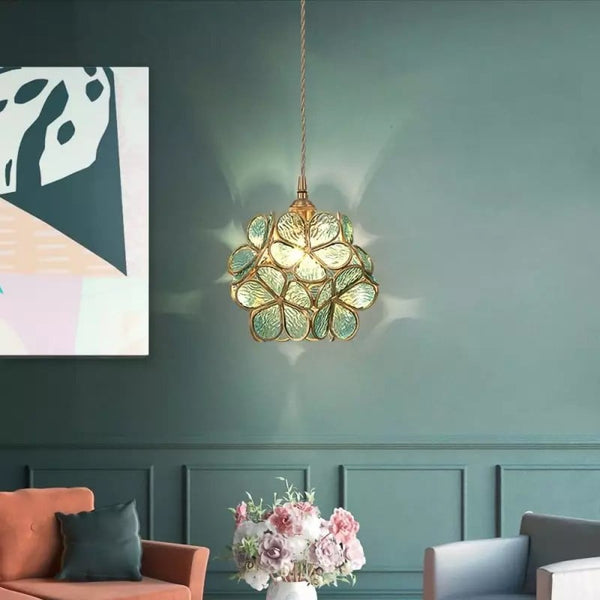 Glazen Hanglamp Lotusbloem Design Voor Modern Interieur