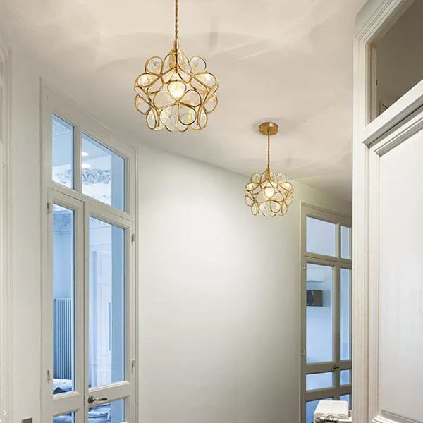Glazen Hanglamp Lotusbloem Design Voor Modern Interieur Transparant B
