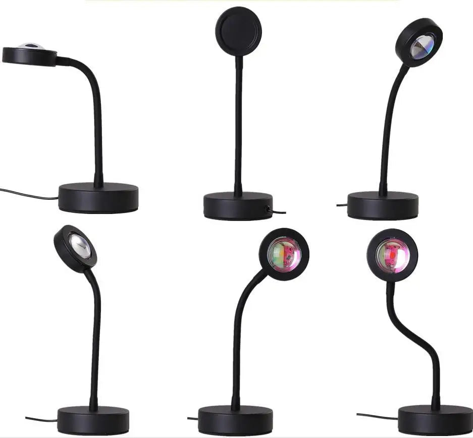 Led Zonsonderganglamp Met Regenboog Kleurenspectrum