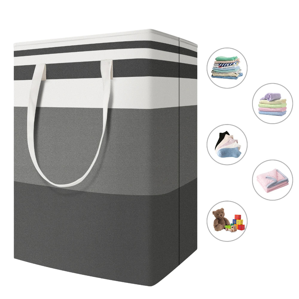 Grote Opvouwbare Wasmand Met Versterkte Handvatten 75L Waterdicht