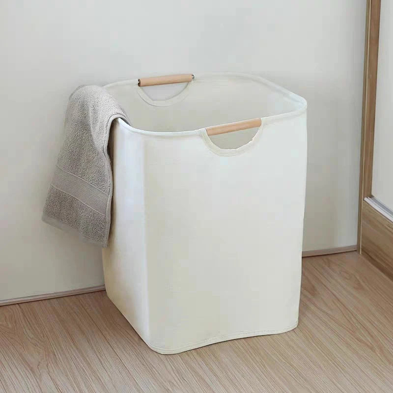 Grote Vouwbare Wasmand met Handvat voor Vuile Kleding