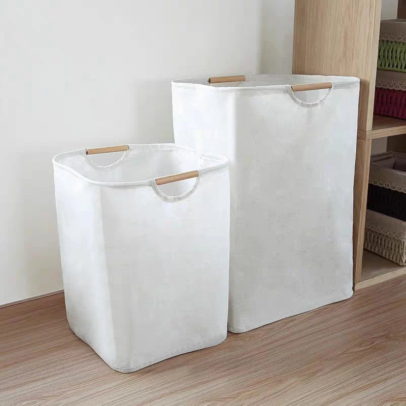 Grote Vouwbare Wasmand met Handvat voor Vuile Kleding