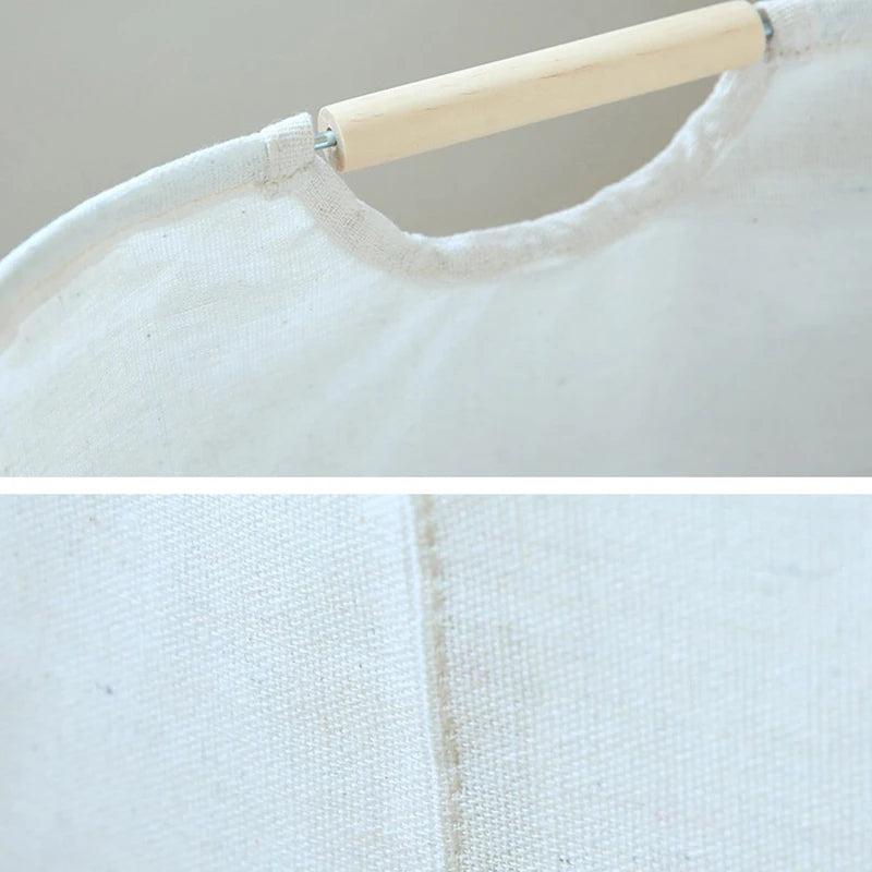 Grote Vouwbare Wasmand met Handvat voor Vuile Kleding