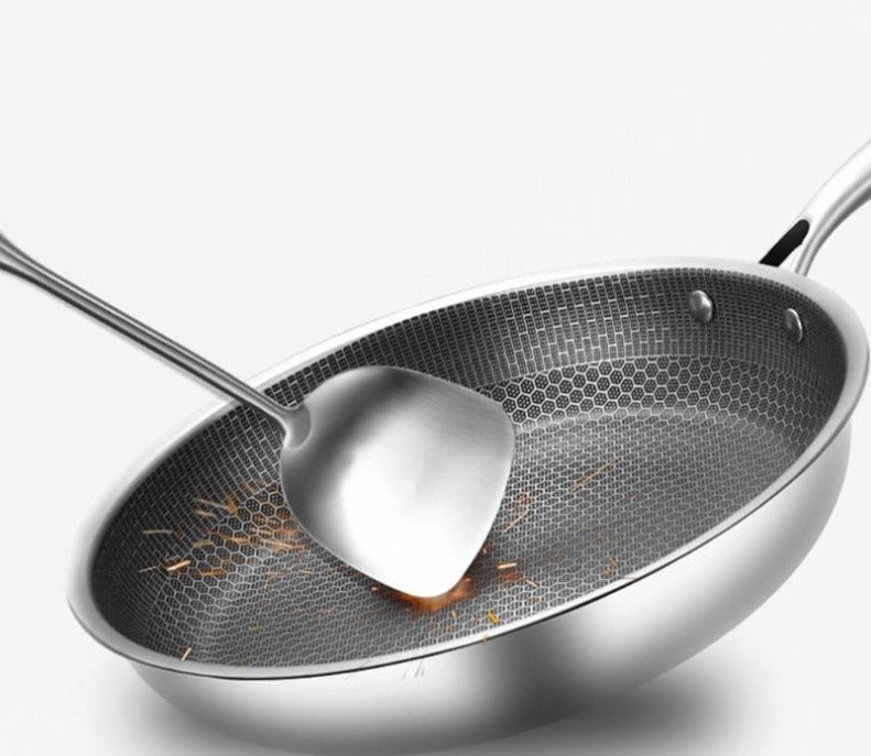KitchenPro | Antiaanbak RVS Koekenpan Voor Perfect Koken