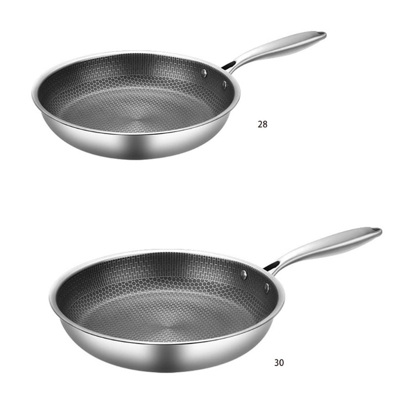KitchenPro | Antiaanbak RVS Koekenpan Voor Perfect Koken