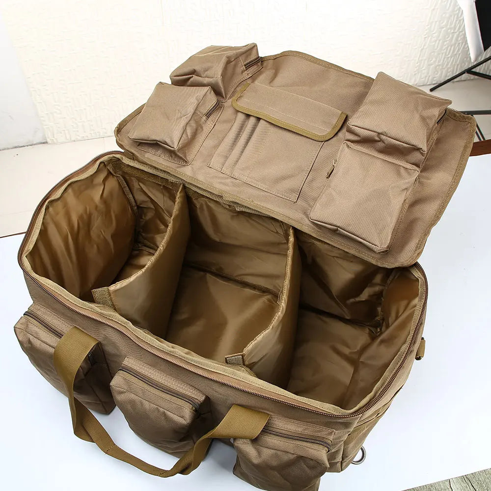 55L Bagage Duffel Bag Camping Rugzak Tactische Grote Tas voor Heren Wandelen en Reis SEREIN