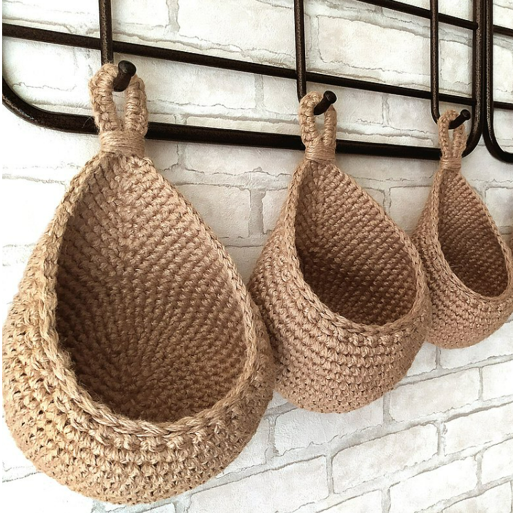 Hangende Wandmanden voor Groenten en Fruit Ruimtebesparend Design