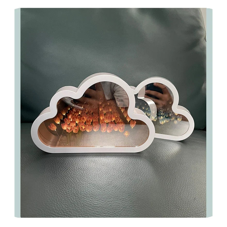 Tulpenlamp Met Oneindigheidseffect Voor Sfeervol Huis