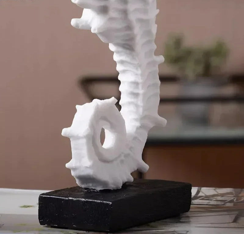 Hippocampus Beeldje Elegante Decoratie Voor Huis En Kantoor