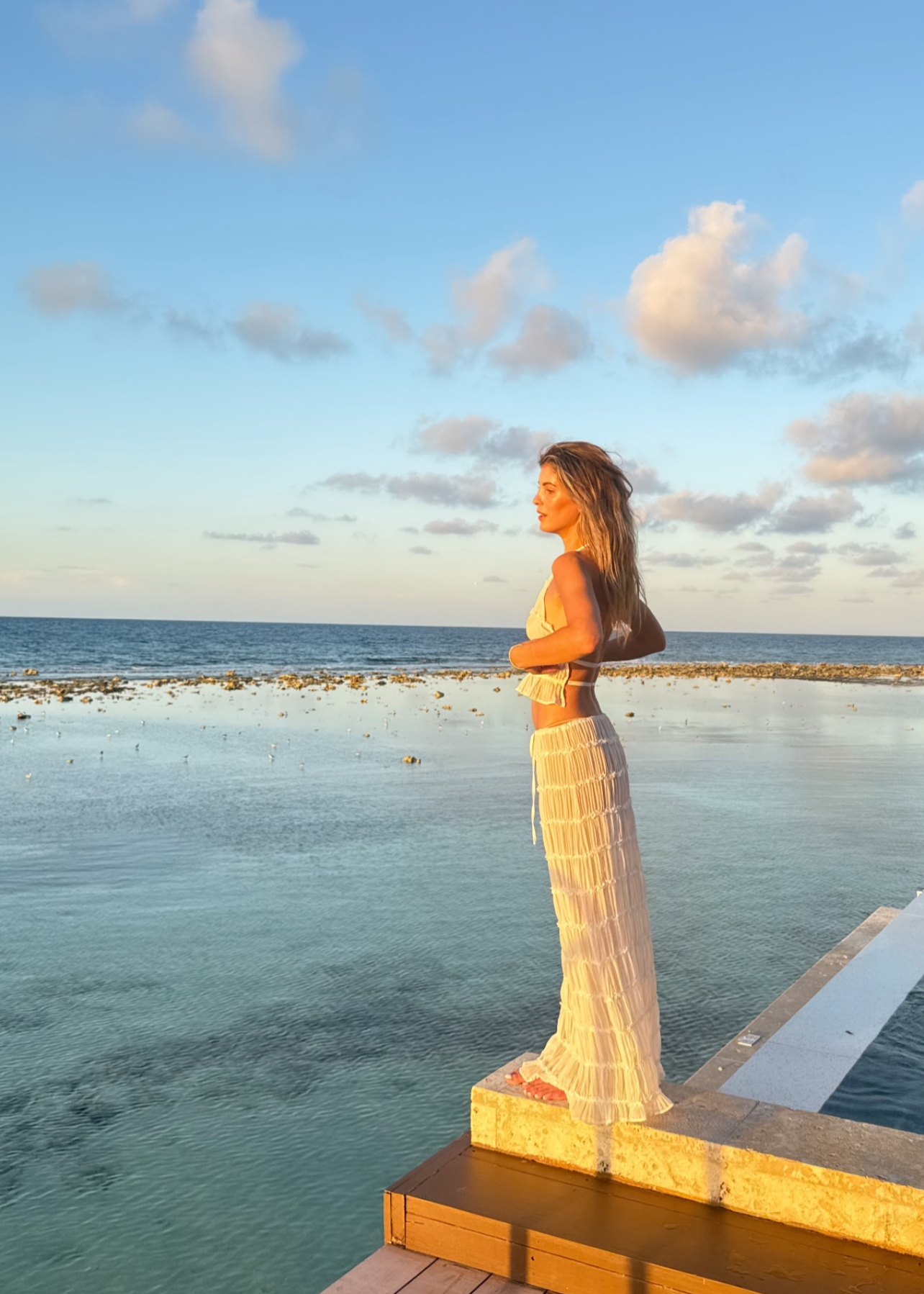 Sahara Set Voor Vrouwen - Luxe Chiffon Haltertop en Rok