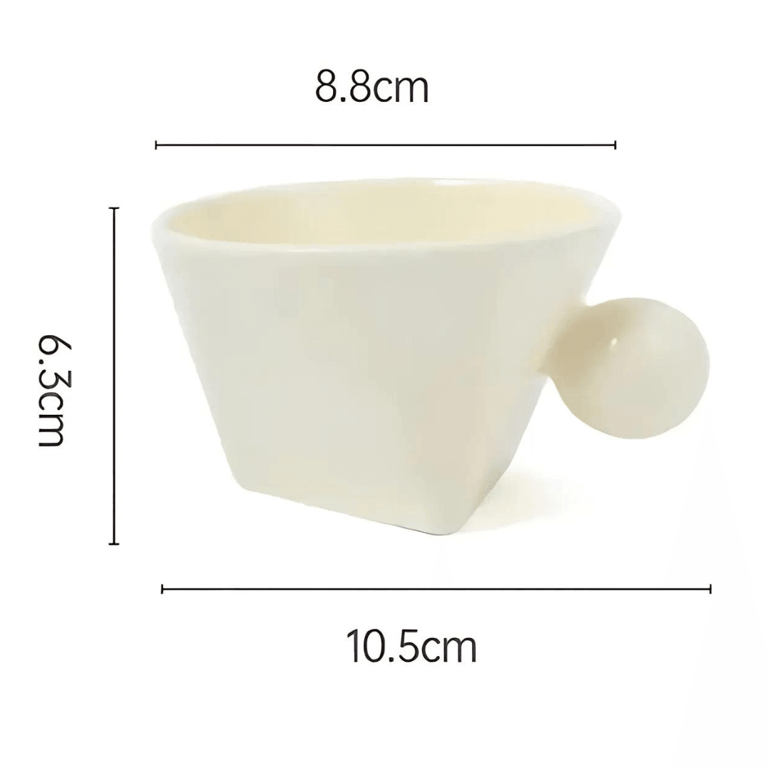 Keramische Koffiemok Voor Koffie Thee En Warme Dranken Melkgele beker