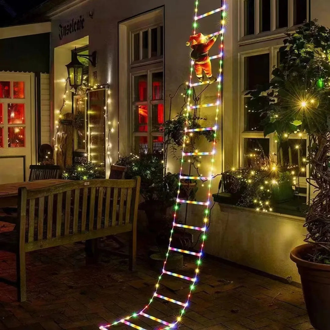 KerstLuxe Santa Claus Klimtouw LED Sfeerverlichting – 1M / 3M USB String Light 9