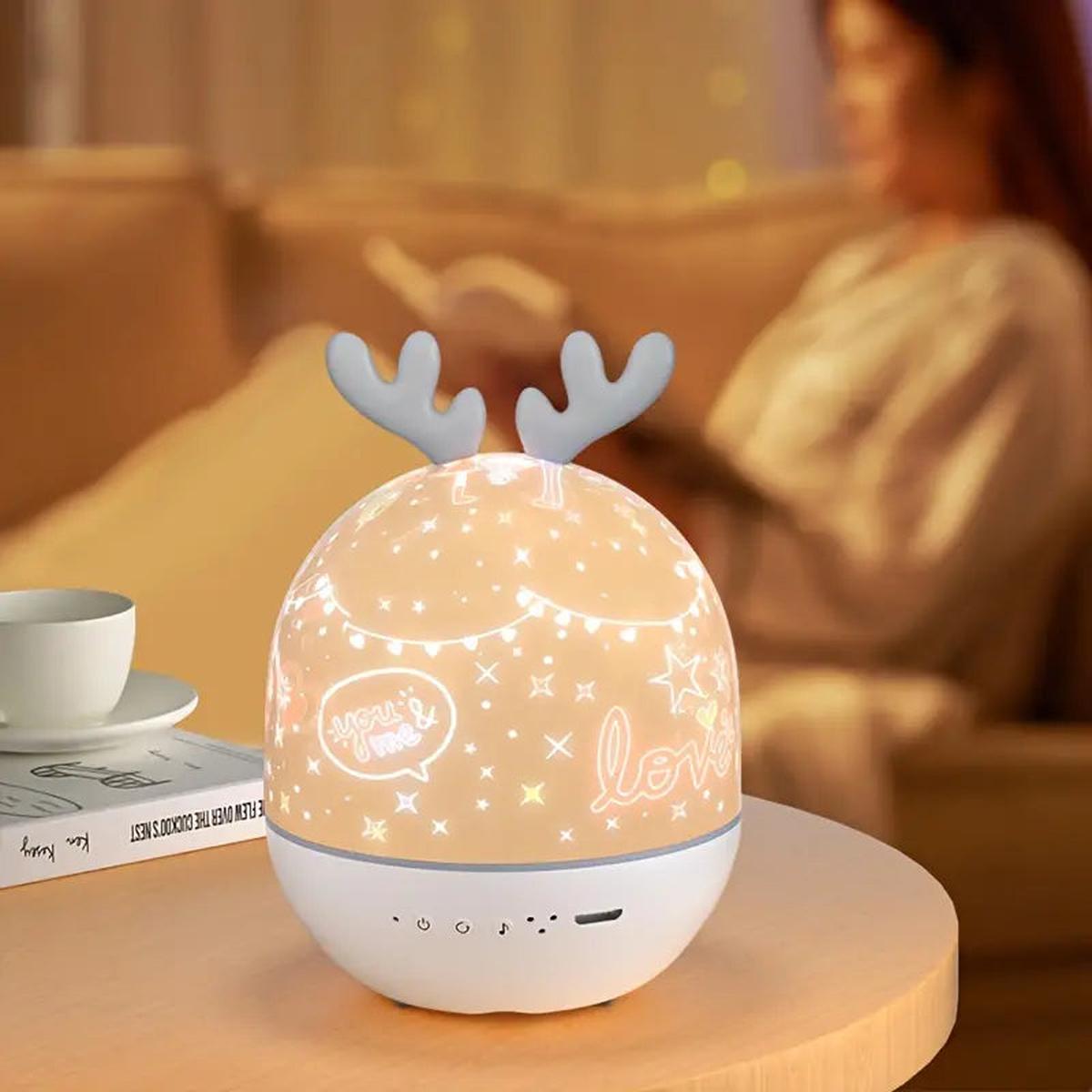 Kindersterrenhemel Nachtlamp Projector Met Rust Muziek Hert