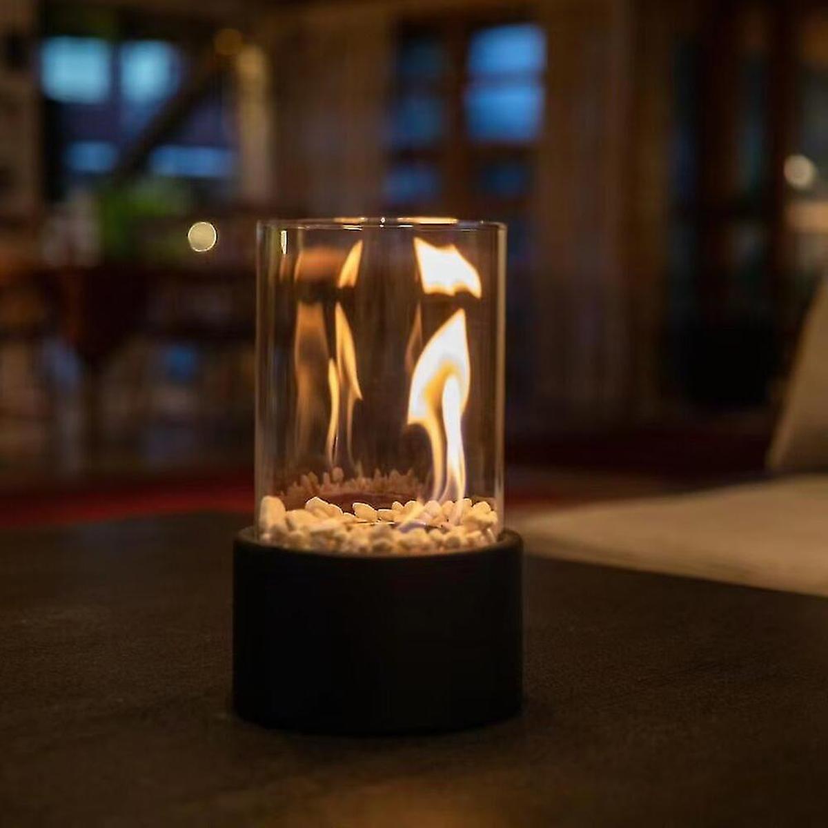 Klassieke Open Vlam Olielamp Met Glazen Cilinder Decoratie