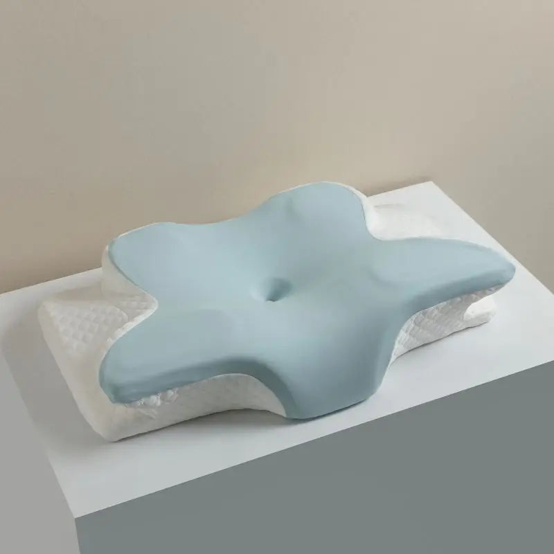 Koud Geheugenfoam Nek Kussen Verstelbaar en Comfortabel Groen