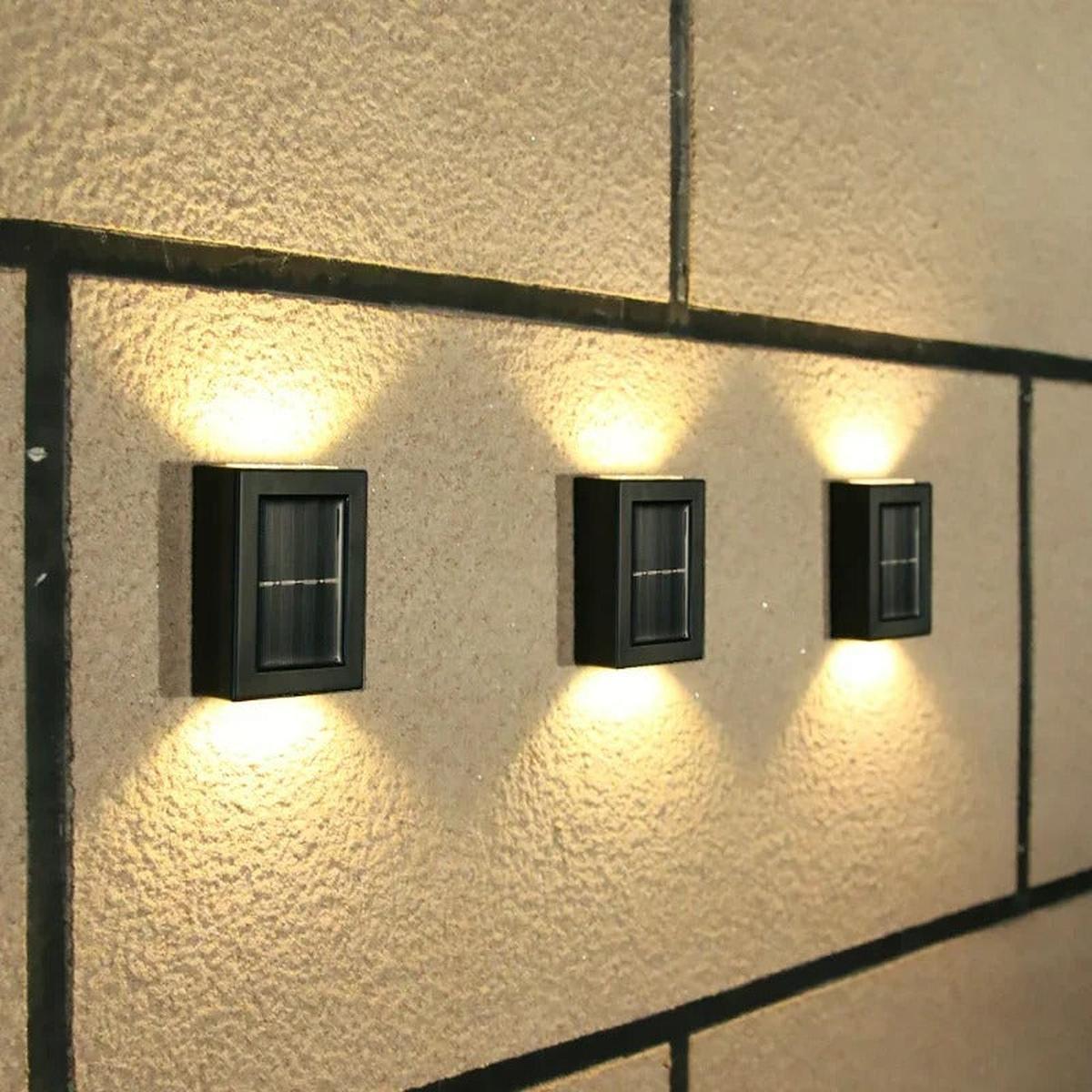 LED Wandlampen Op Zonne Energie Voor Buiten Weerbestendig