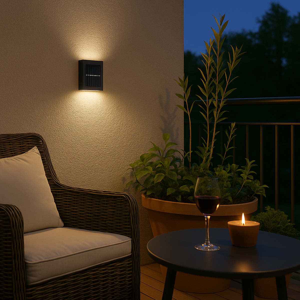LED Wandlampen Op Zonne Energie Voor Buiten Weerbestendig