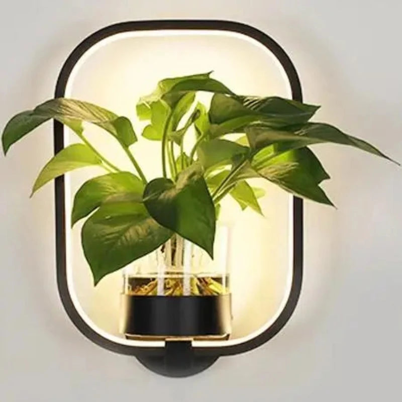 Wandlamp Met Plantenbak Voor Moderne Verlichting En Sfeer B Zwart