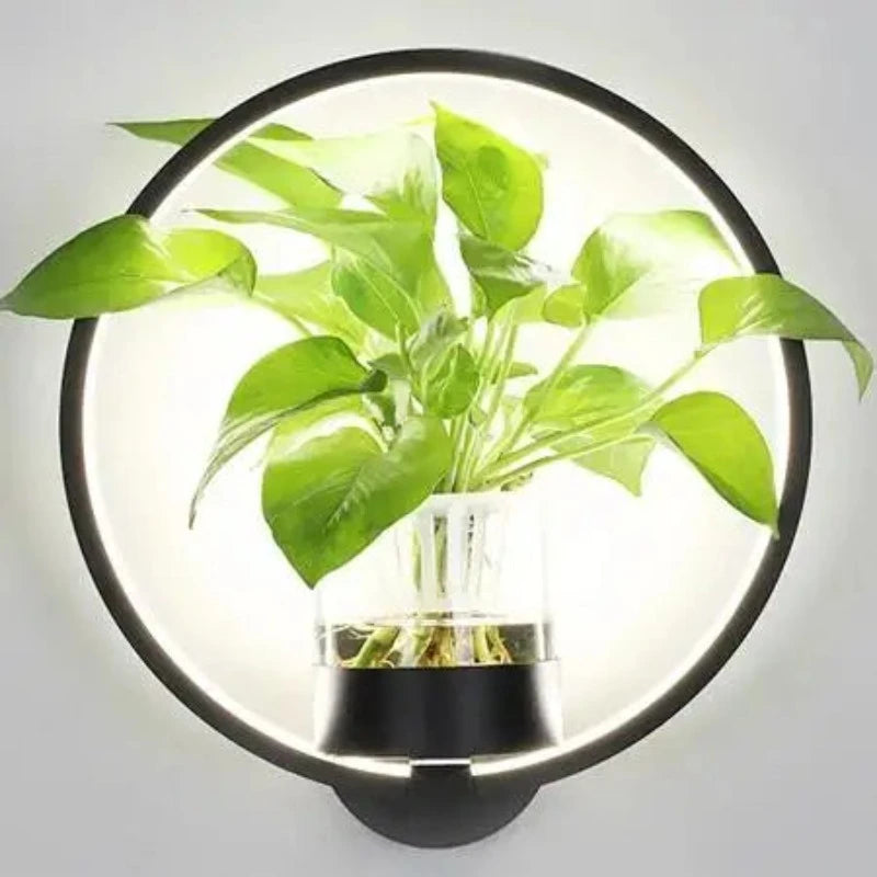 Wandlamp Met Plantenbak Voor Moderne Verlichting En Sfeer A Zwart