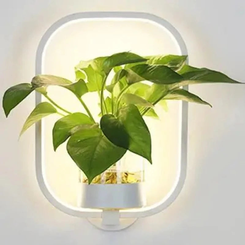 Wandlamp Met Plantenbak Voor Moderne Verlichting En Sfeer B Wit
