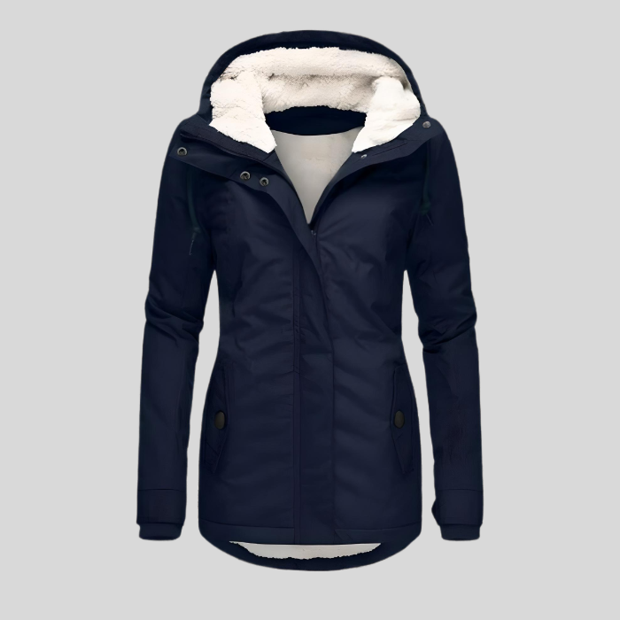 Serein - Lange Waterdichte Winterjas Met Capuchon & Voering