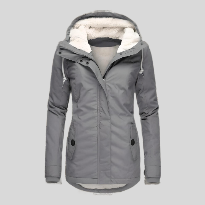 Serein - Lange Waterdichte Winterjas Met Capuchon & Voering