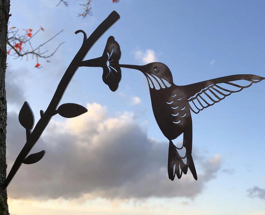 Luxe Tuindecoratie Met Metalen Vogels Voor Buitenruimtes