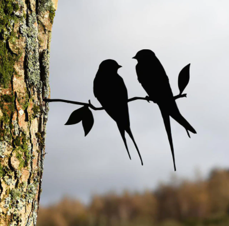 Luxe Tuindecoratie Met Metalen Vogels Voor Buitenruimtes Vogelpaar