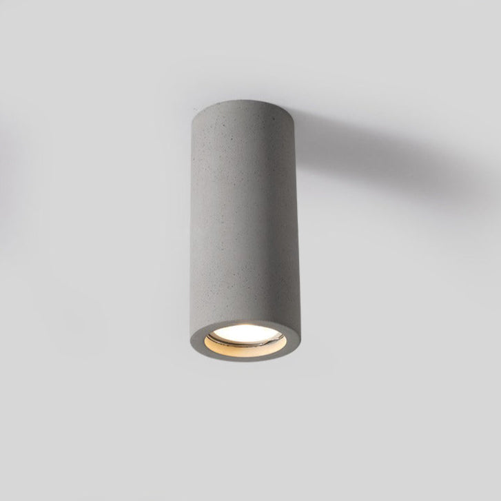 Minimalistische Cementen Opbouwspot met GU10 LED Compatibiliteit Grijs