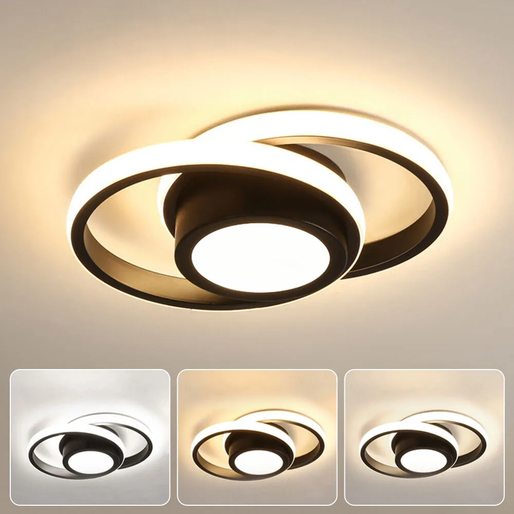 Minimalistische LED Plafondlamp Dubbele Ring Modern Compact