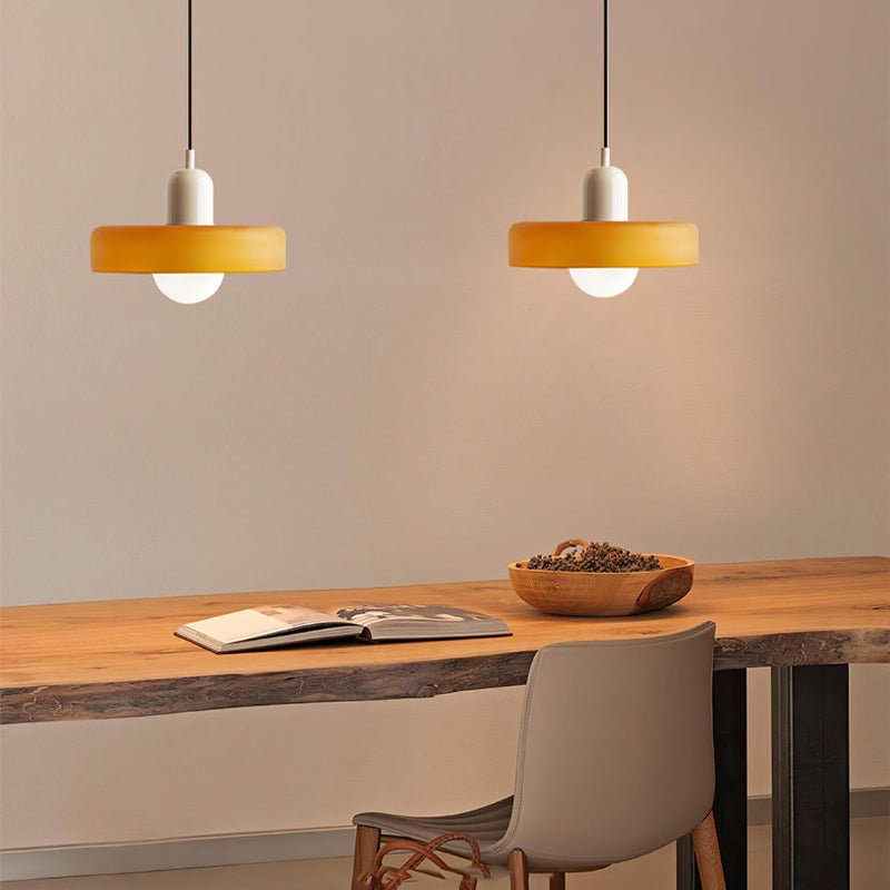 Bauhaus Hanglamp Van Gekleurd Glas Voor Modern Interieur