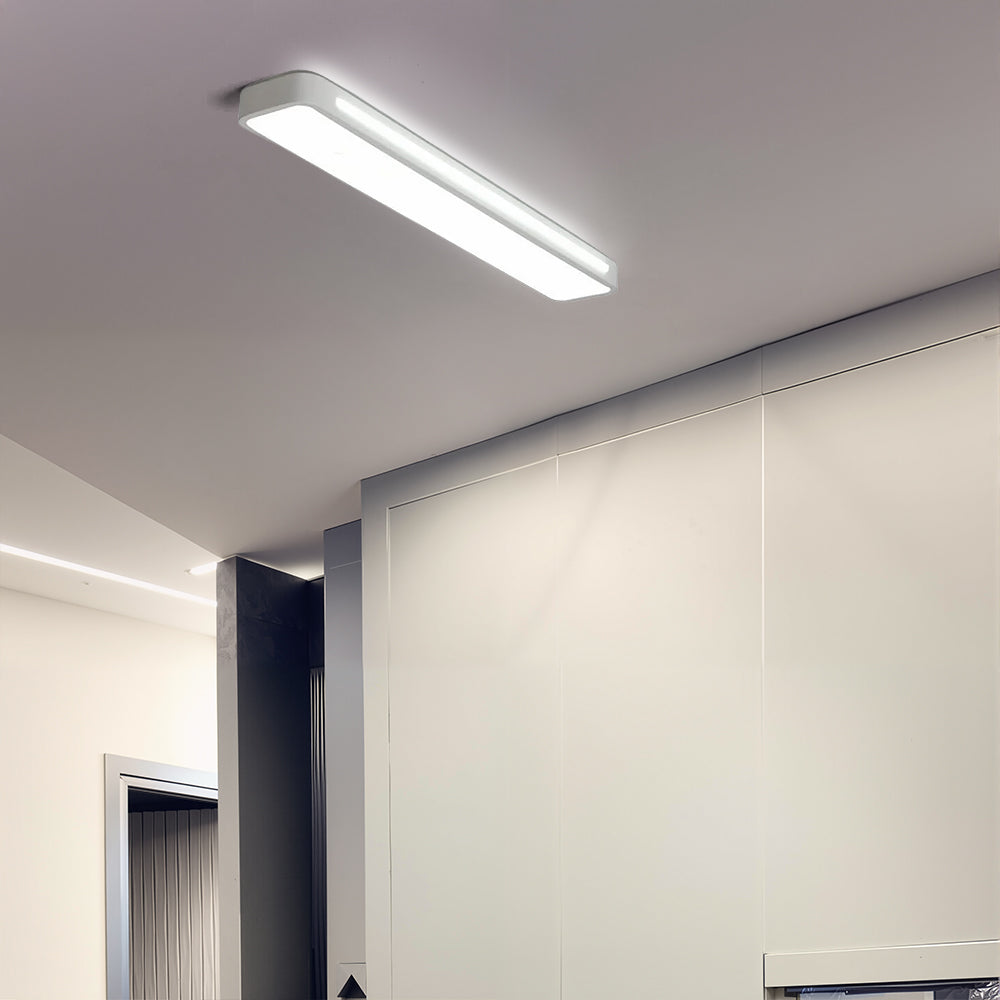 Moderne Nordic Minimalistische Lange LED Dimbare Plafondverlichting